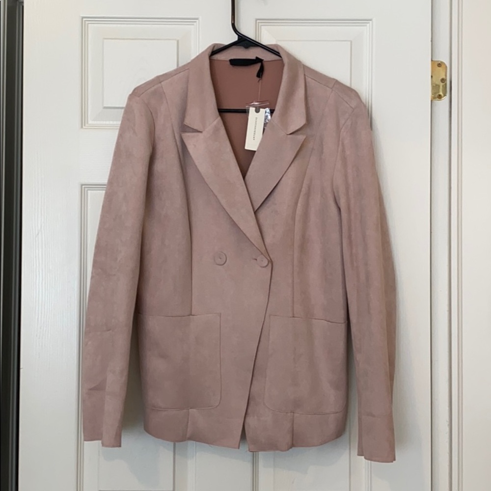 Anthropologie blazer in pink